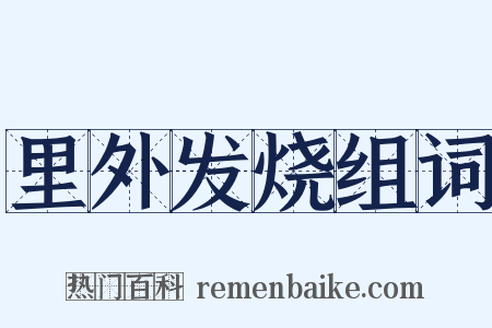 里外发烧组词是什么意思的图片